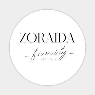 Zoraida Family EST. 2020, Surname, Zoraida Magnet